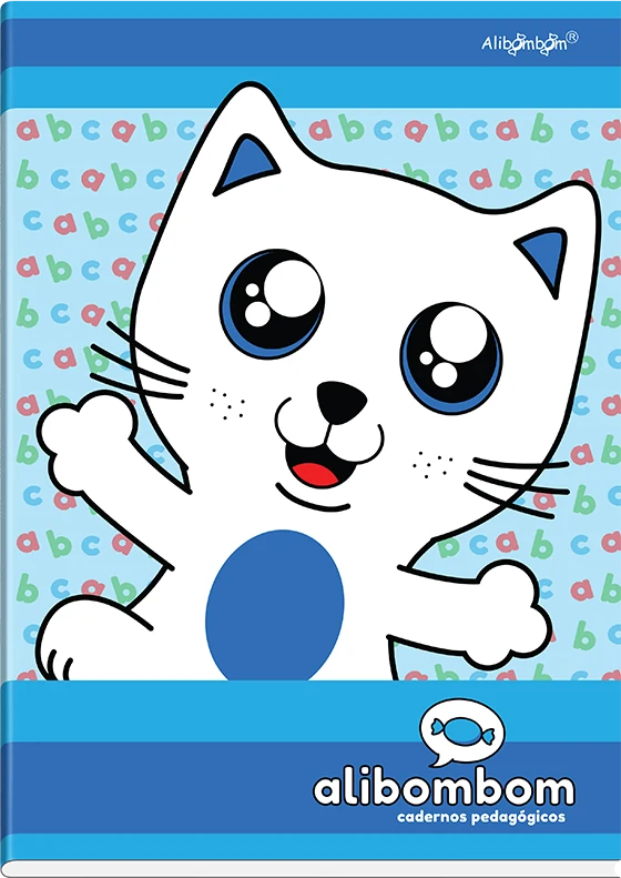 Capa do caderno Alibombom Sem pautas, capa azul